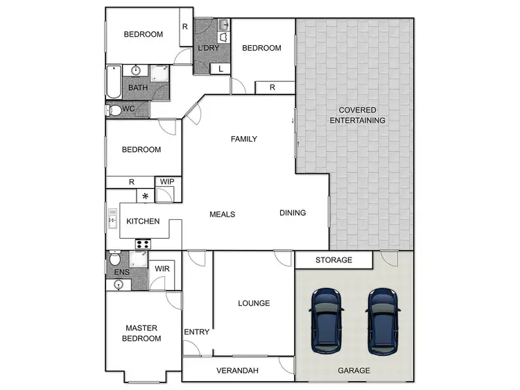 Floorplan of Homely house listing, 11 Fewtrell Place, Monash ACT 2904