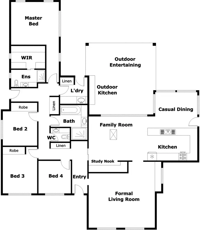 Floorplan of Homely house listing, 45 Bertram Street, Fadden ACT 2904