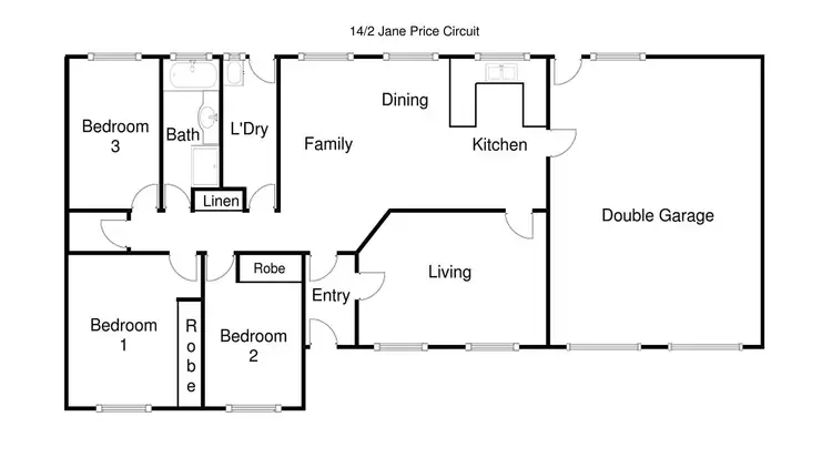 Floorplan of Homely townhouse listing, 14/2 Jane Price Circuit, Conder ACT 2906
