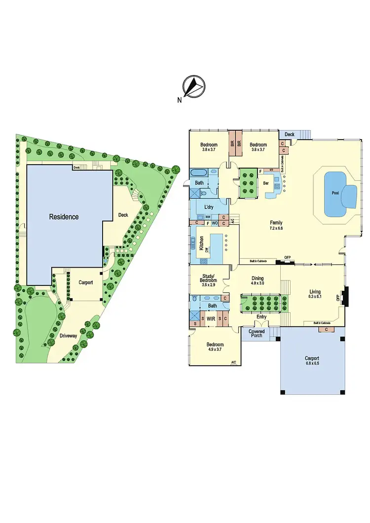 Floorplan of Homely house listing, 6 Judi Close, Eltham VIC 3095
