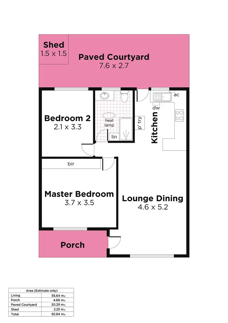 Floorplan of Homely unit listing, 4/2 Albert Street, Ascot Park SA 5043