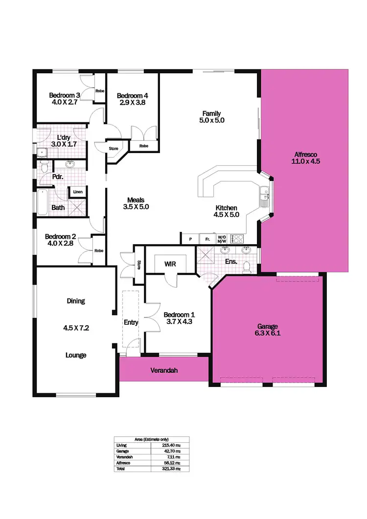 Floorplan of Homely house listing, 17 Gilmore Crescent, Wallaroo SA 5556