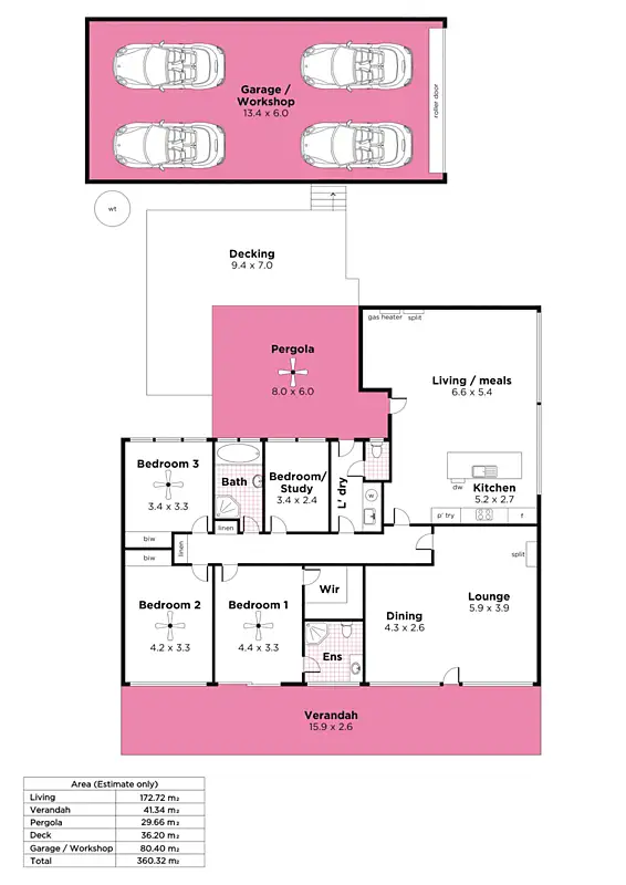 Floorplan of Homely house listing, 41 Shepherds Hill Road, Eden Hills SA 5050