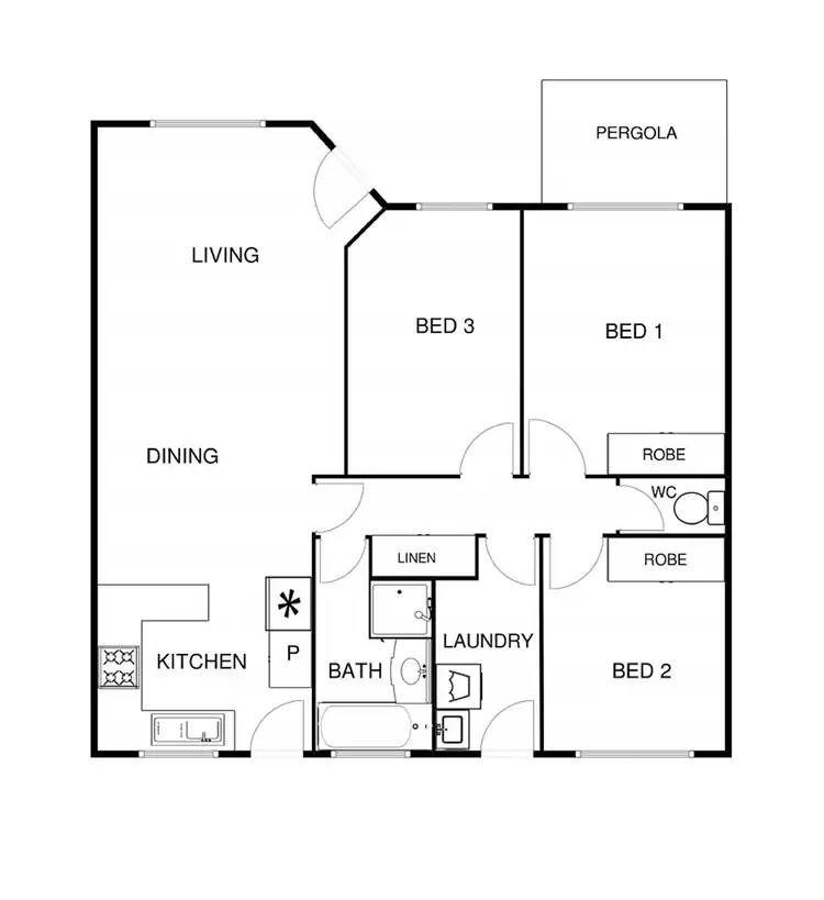 Floorplan of Homely townhouse listing, 8/24 Beazley Circuit, Calwell ACT 2905