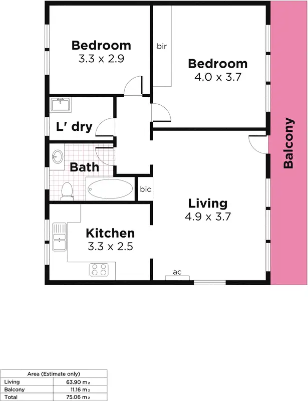 Floorplan of Homely unit listing, 4/207 O G Road, Marden SA 5070