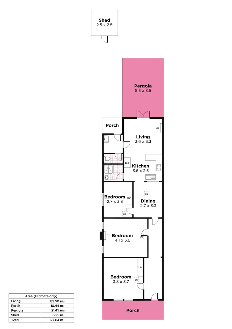 Floorplan of Homely house listing, 84 Pleasant Avenue, South Plympton SA 5038