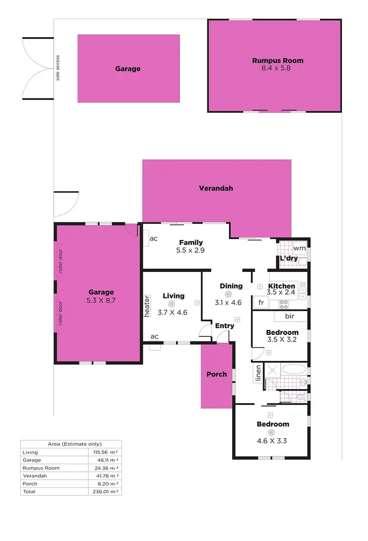Floorplan of Homely house listing, 25 Hallett Avenue, Tranmere SA 5073