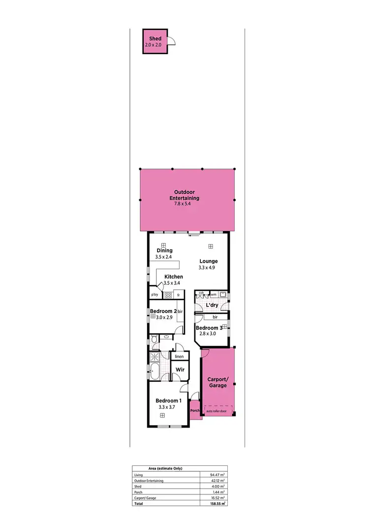 Floorplan of Homely house listing, 8 Hallett Court, Ferryden Park SA 5010
