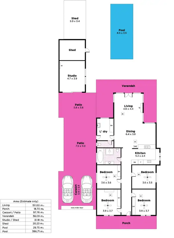 Floorplan of Homely house listing, 20 Barham Street, Allenby Gardens SA 5009