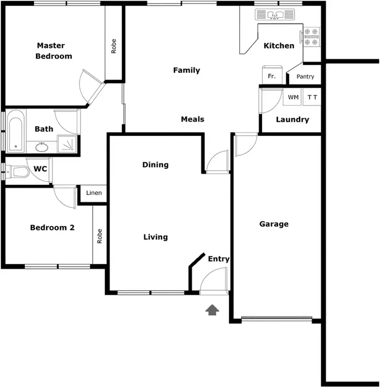 Floorplan of Homely townhouse listing, 5/45 Wyselaskie Circuit, Kambah ACT 2902
