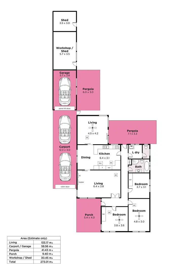 Floorplan of Homely house listing, 5a Winston Avenue, Cumberland Park SA 5041