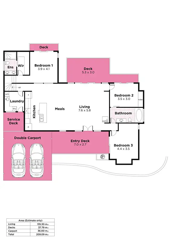 Floorplan of Homely house listing, 26a Winding Way, Belair SA 5052
