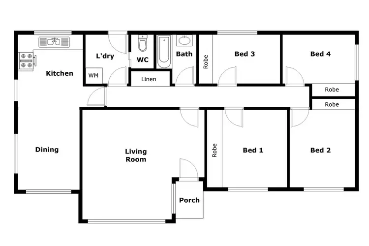 Floorplan of Homely house listing, 32 MacFarland Crescent, Chifley ACT 2606