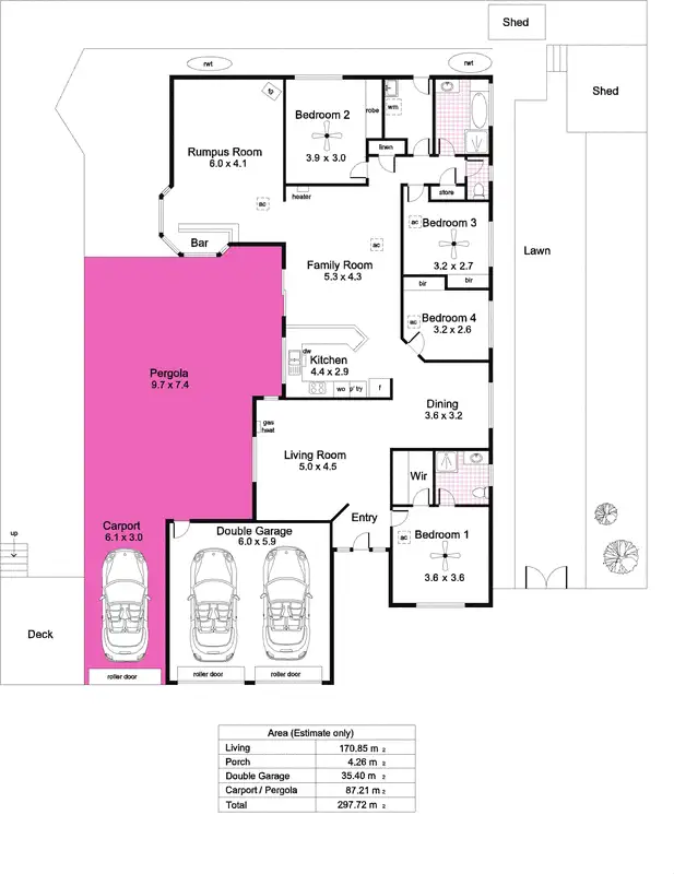 Floorplan of Homely house listing, 36 Freebairn Drive, Hallett Cove SA 5158