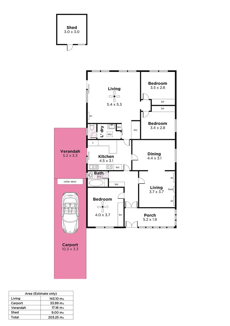 Floorplan of Homely house listing, 21 Lydia Street, Plympton SA 5038