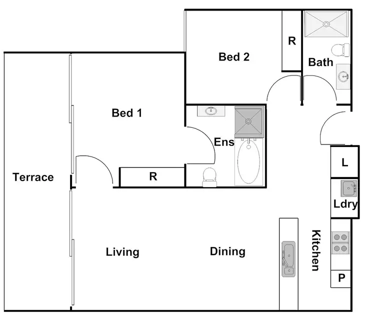 Floorplan of Homely unit listing, 220/110 Gungahlin Place, Gungahlin ACT 2912