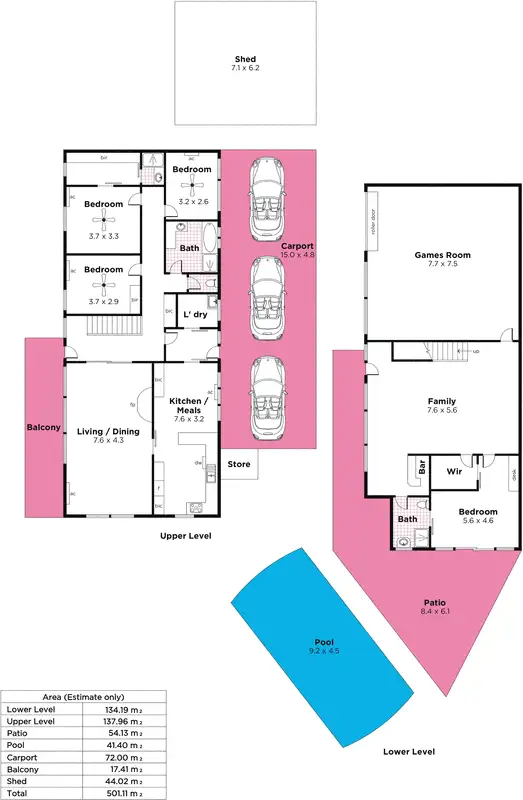 Floorplan of Homely house listing, 22 Ridgehaven Drive, Bellevue Heights SA 5050