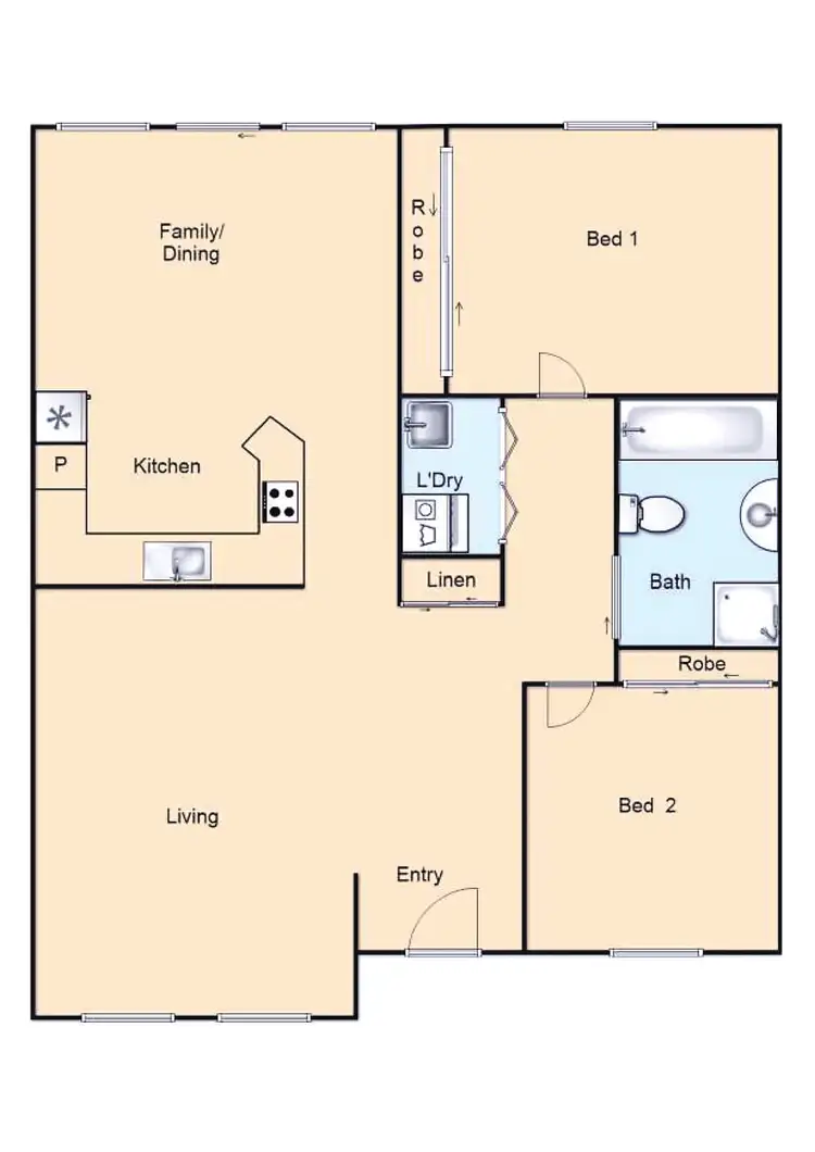 Floorplan of Homely townhouse listing, 8/71 Bimberi Crescent, Palmerston ACT 2913