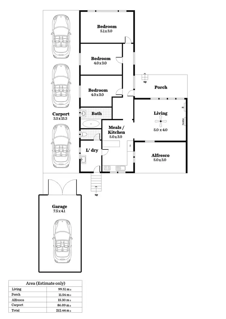Floorplan of Homely house listing, 11 Brigalow Avenue, Seacombe Gardens SA 5047