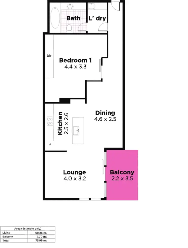 Floorplan of Homely apartment listing, 111/19 Holdfast Promenade, Glenelg SA 5045