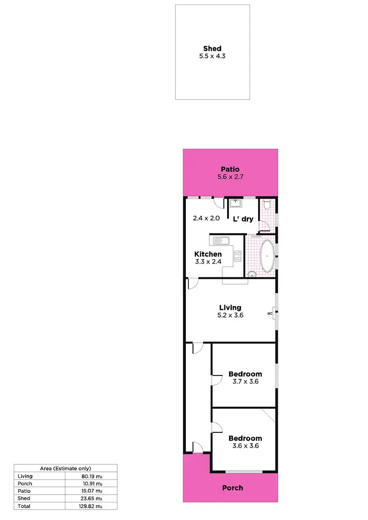 Floorplan of Homely house listing, 25 Coombe Road, Allenby Gardens SA 5009