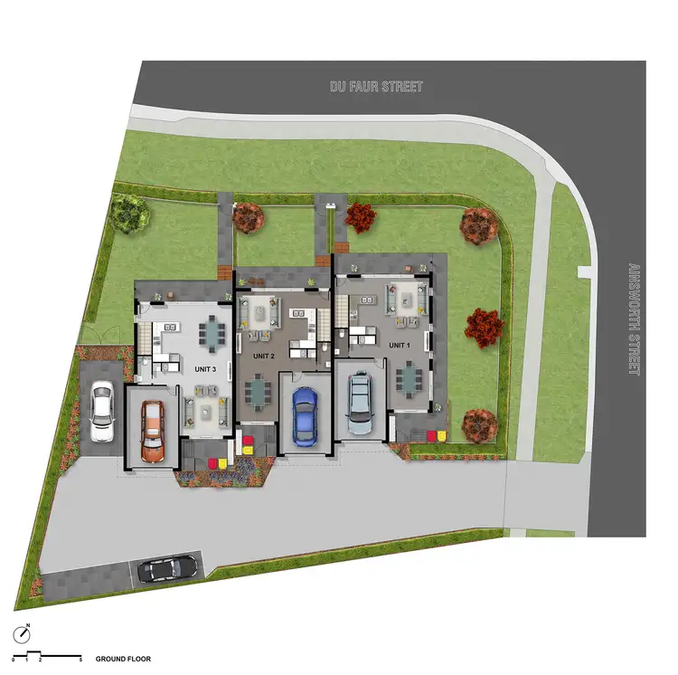 Floorplan of Homely townhouse listing, 1 Du Faur Street, Mawson ACT 2607