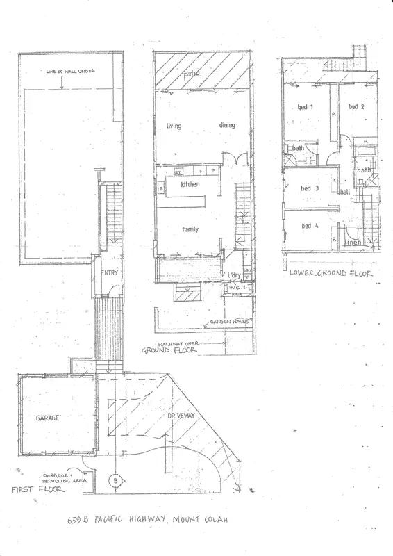 Floorplan of Homely townhouse listing, 639B Pacific Highway, Mount Colah NSW 2079