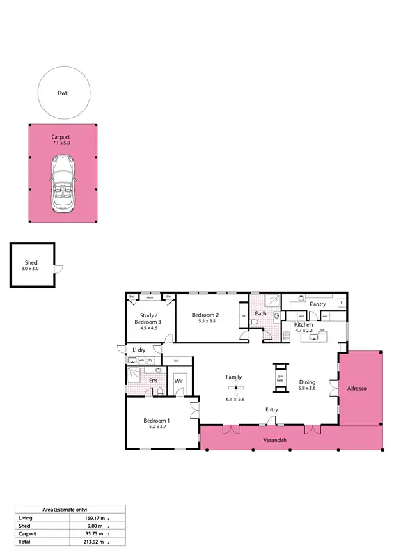 Floorplan of Homely house listing, 217-221 Corkscrew Road, Montacute SA 5134