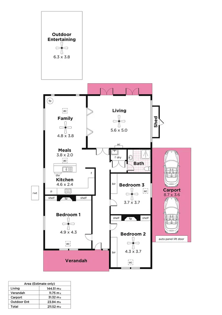 Floorplan of Homely house listing, 23 Highgate Street, Highgate SA 5063