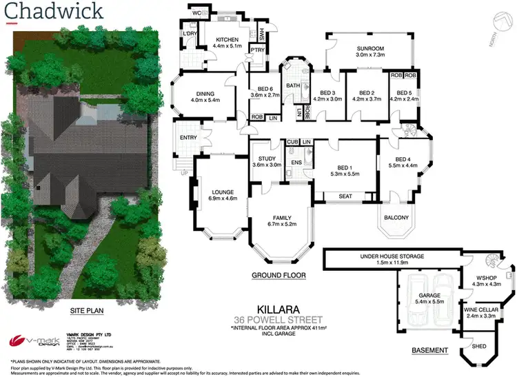 Floorplan of Homely house listing, 36 Powell Street, Killara NSW 2071
