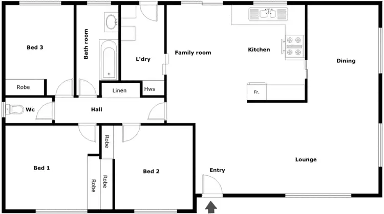 Floorplan of Homely house listing, 95 Beattie Crescent, Chisholm ACT 2905