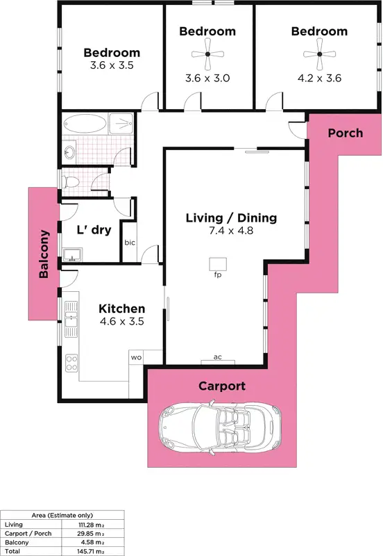 Floorplan of Homely house listing, 15 Cypress Avenue, Hawthorndene SA 5051