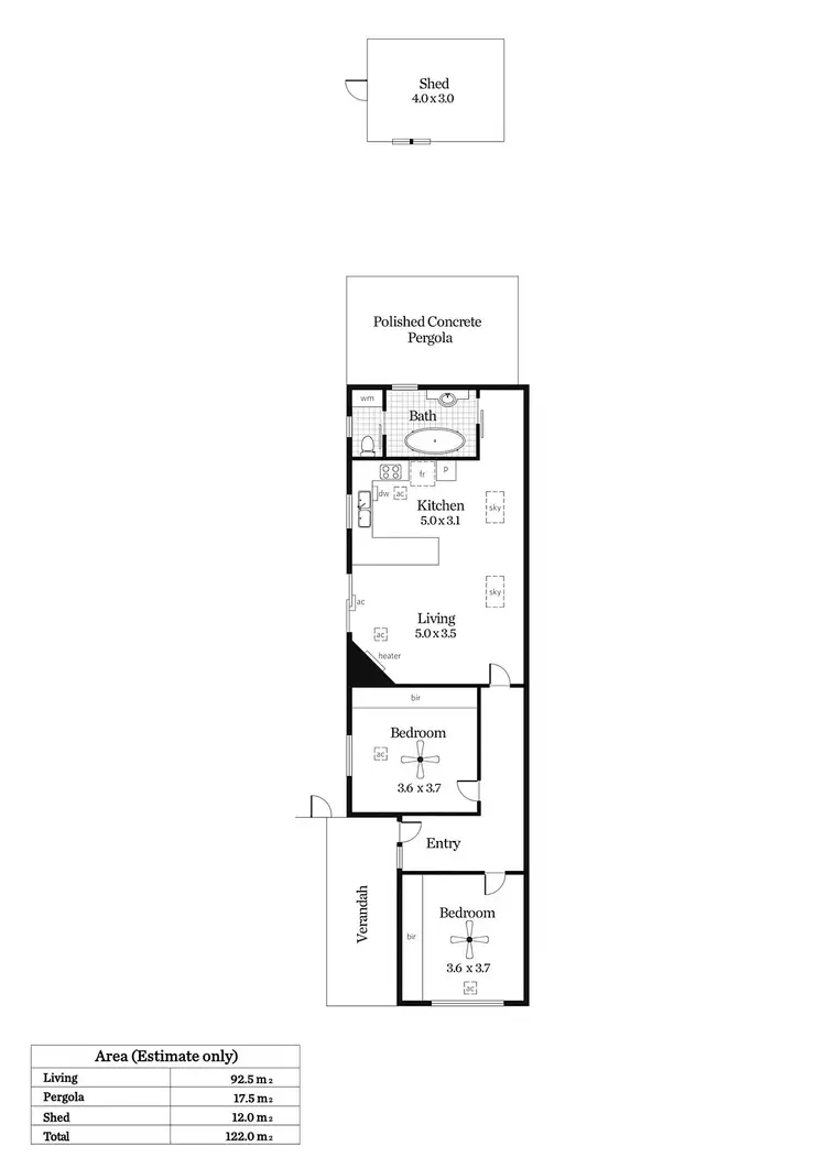 Floorplan of Homely house listing, 3A Lapthorne Street, Glenelg East SA 5045