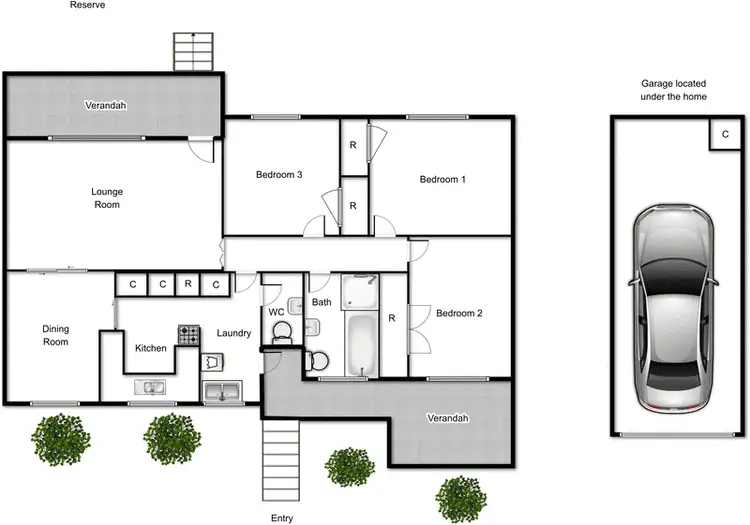 Floorplan of Homely house listing, 12 Scottsdale  Street, Lyons ACT 2606