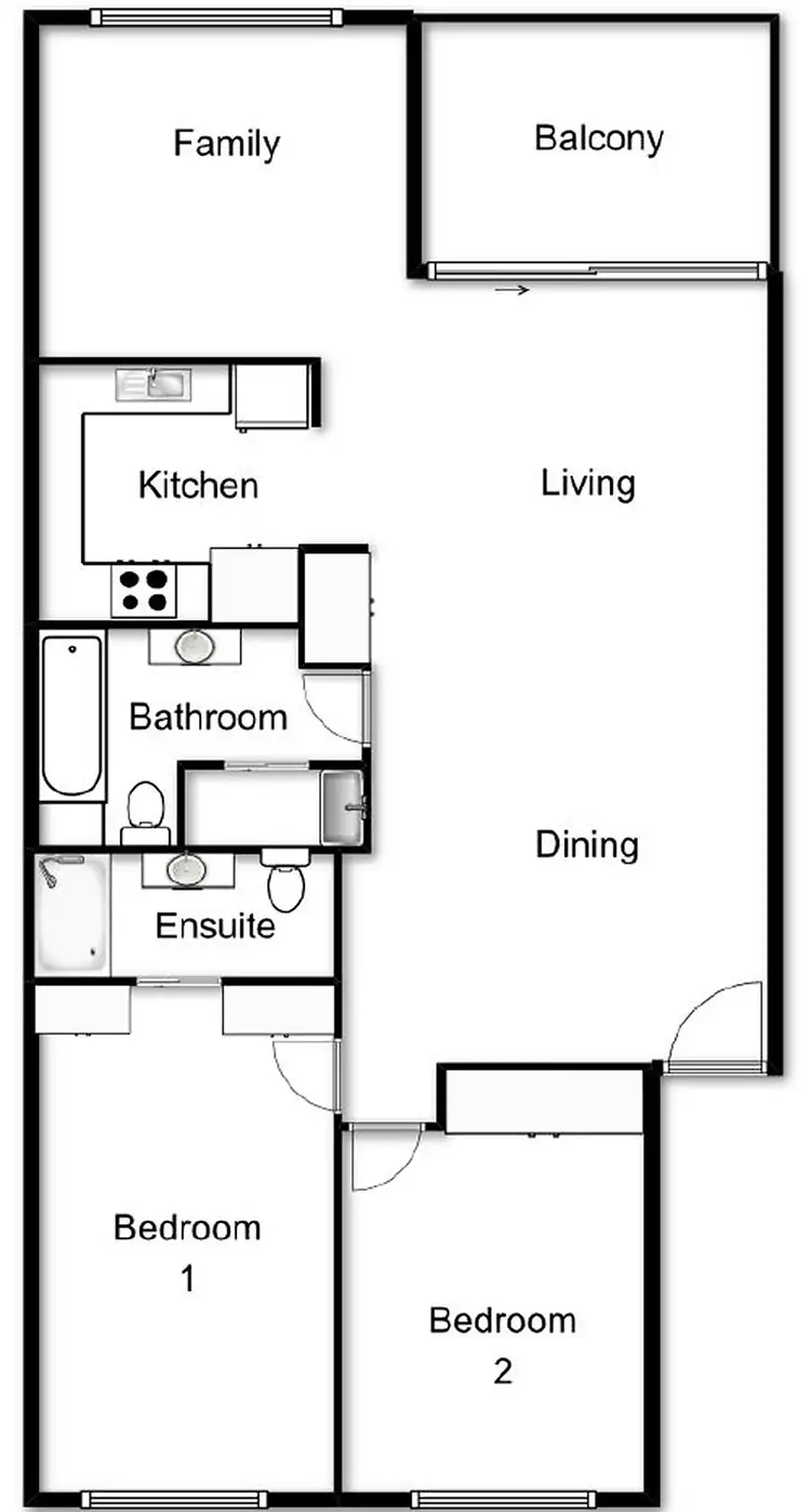 Floorplan of Homely apartment listing, 111/20 Federal  Highway, Watson ACT 2602