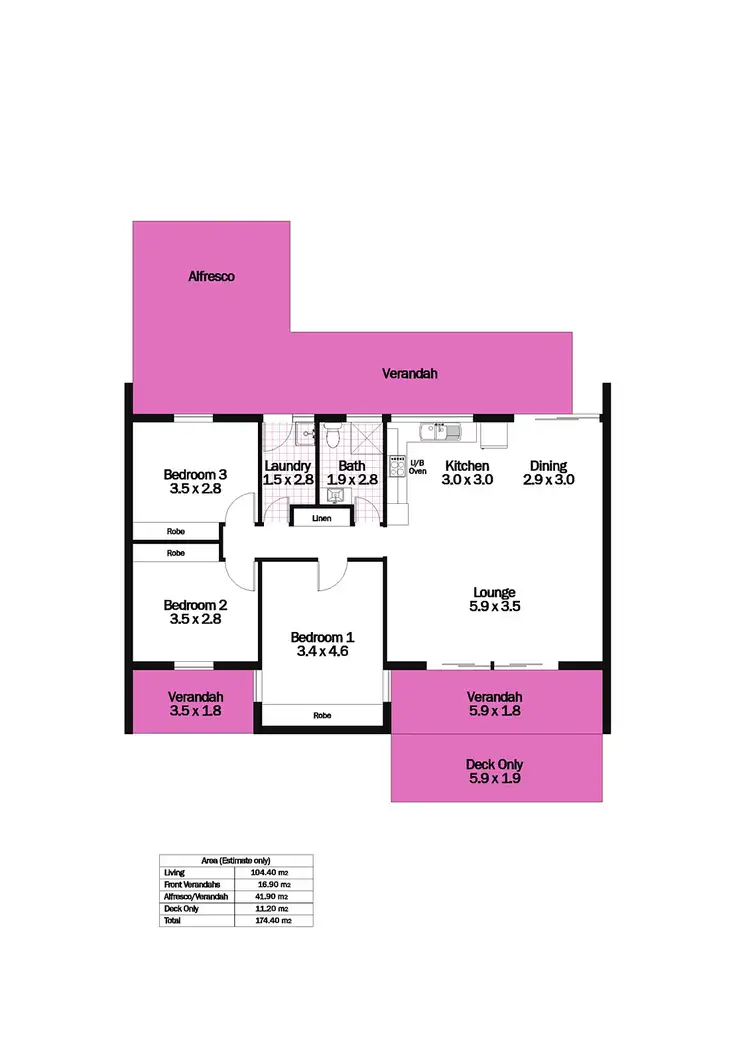 Floorplan of Homely house listing, 36 Cunliffe Street, Port Hughes SA 5558