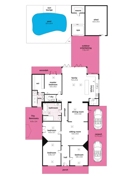 Floorplan of Homely house listing, 49 Castle Street, Parkside SA 5063