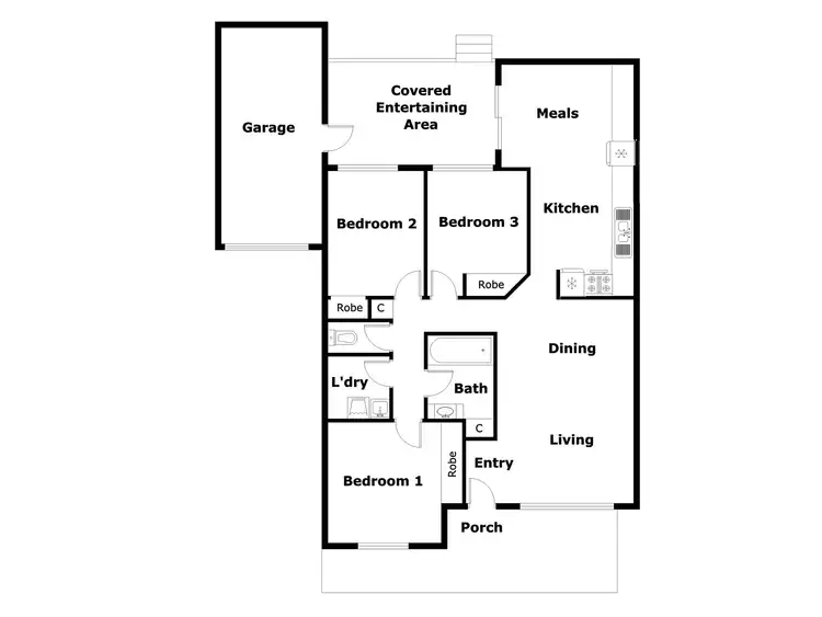 Floorplan of Homely villa listing, 2/51 Freda Bennett Circuit, Nicholls ACT 2913