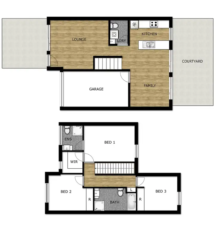 Floorplan of Homely townhouse listing, 46/41 Philip Hodgins Street, Wright ACT 2611