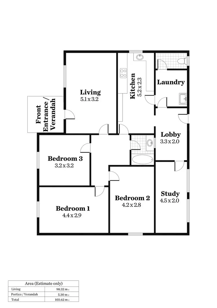 Floorplan of Homely house listing, 14 Tolmer Road, Woodside SA 5244