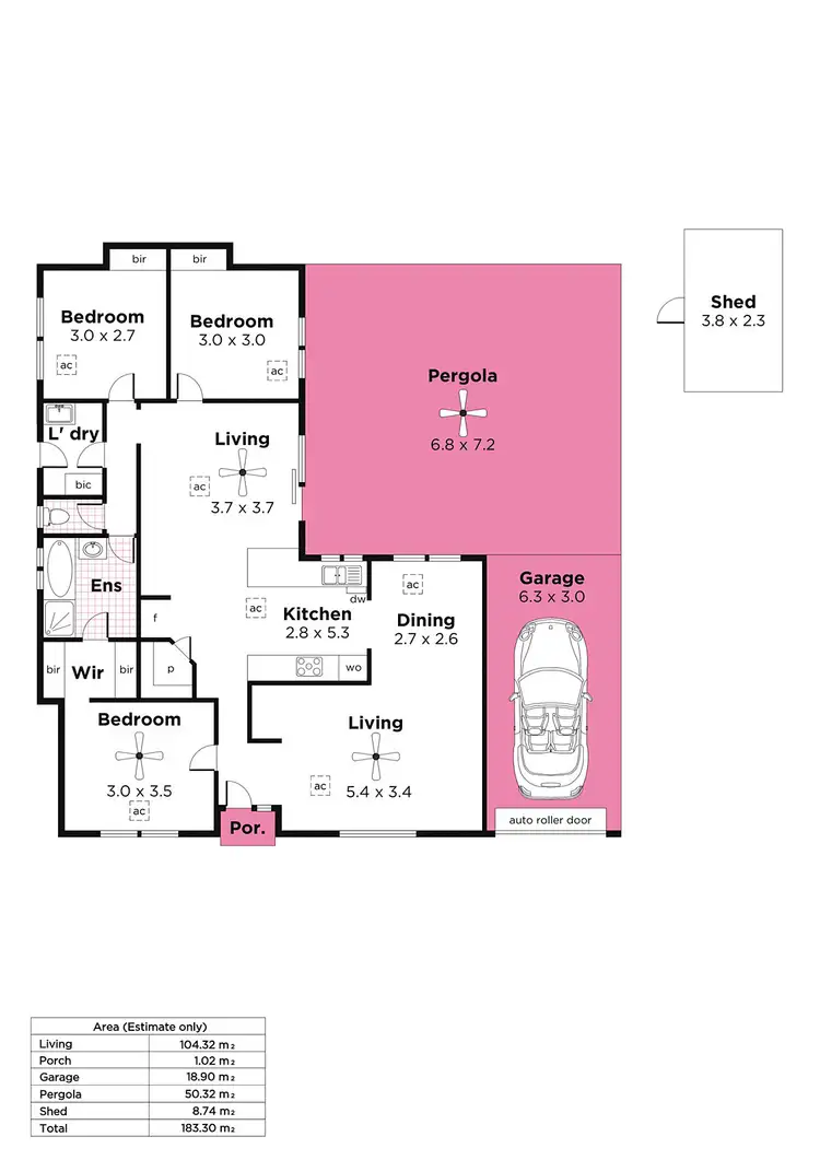Floorplan of Homely house listing, 26 Coachhouse Drive, Gulfview Heights SA 5096