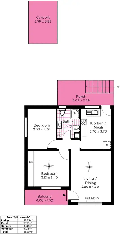 Floorplan of Homely unit listing, 11/30 Oaklands Road, Somerton Park SA 5044