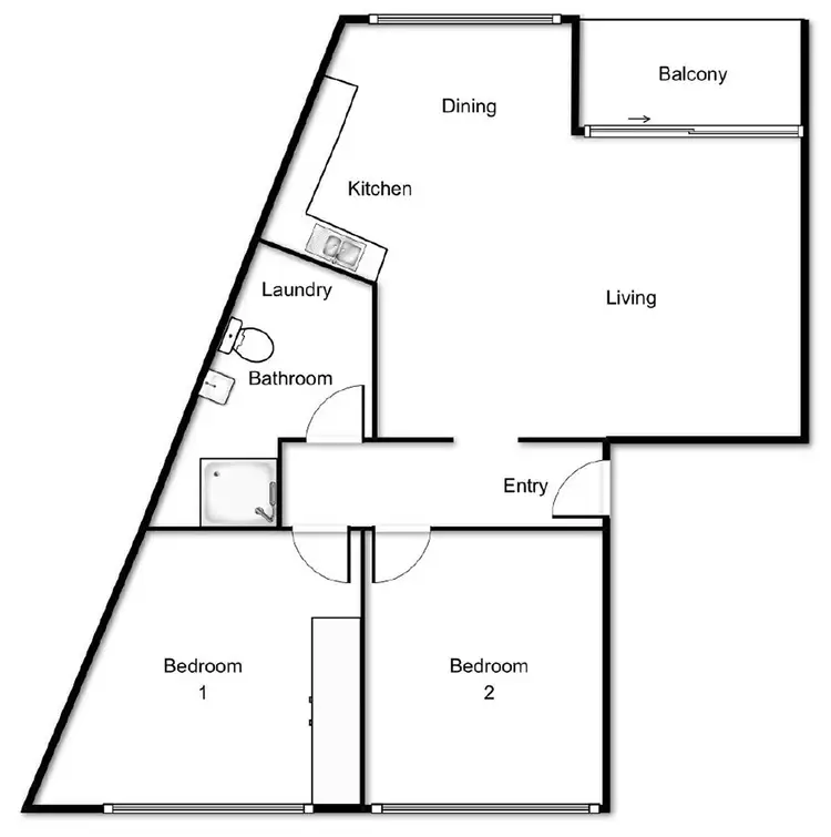 Floorplan of Homely apartment listing, 12/30 Chappell Street, Lyons ACT 2606