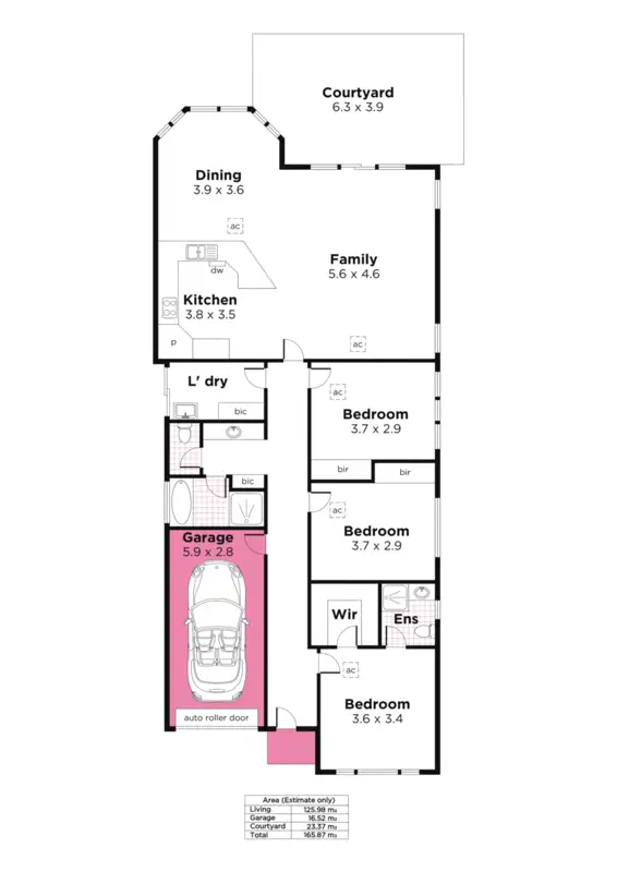 Floorplan of Homely house listing, 2D Bond Street, West Hindmarsh SA 5007