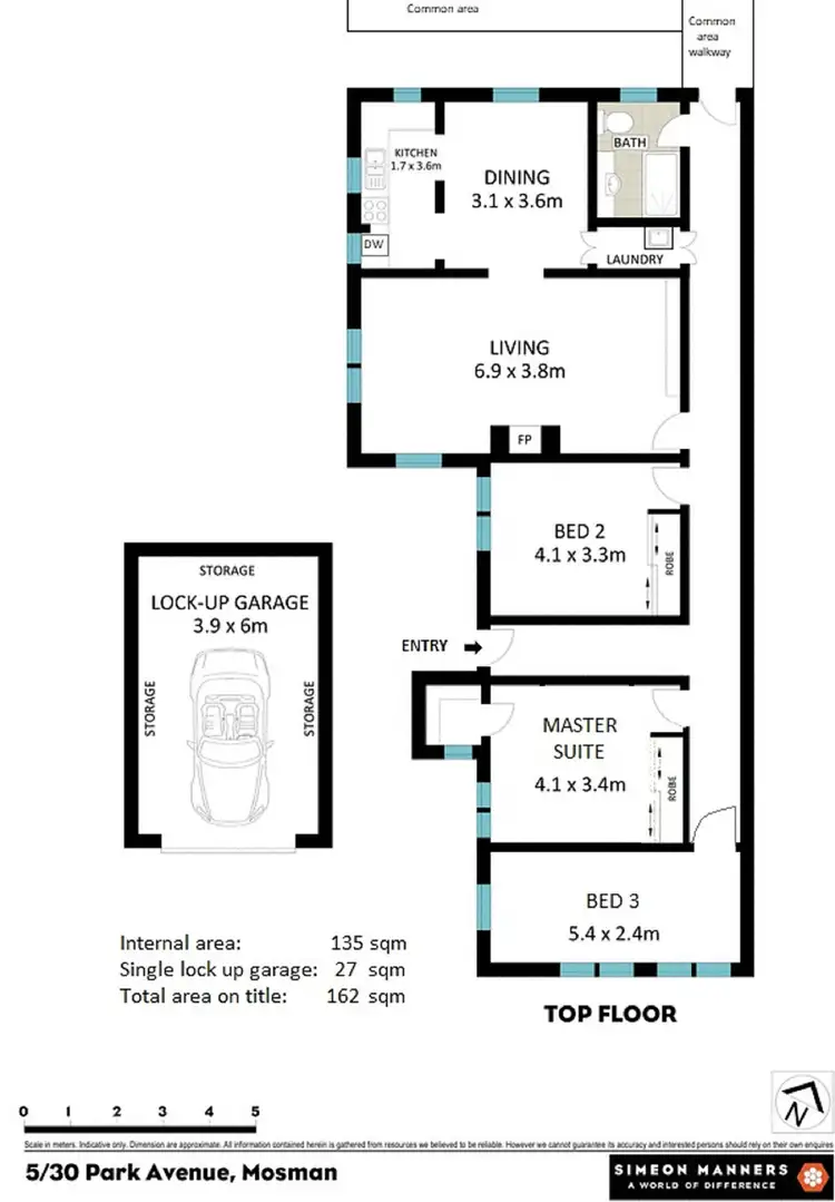 Floorplan of Homely apartment listing, 5/30 Park Avenue, Mosman NSW 2088