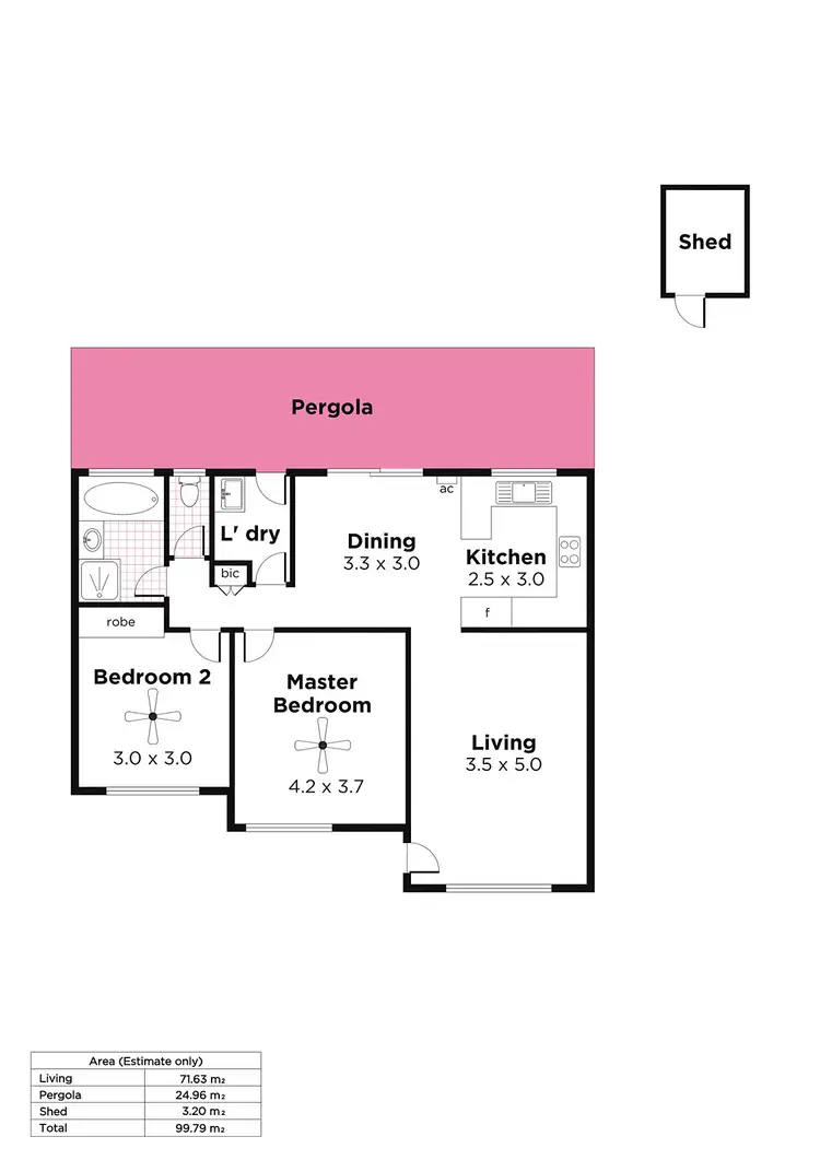 Floorplan of Homely unit listing, 9/222 Nelson Road, Para Vista SA 5093