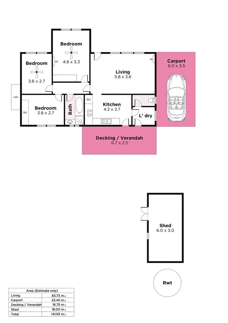 Floorplan of Homely house listing, 26 Somerset Avenue, Redwood Park SA 5097