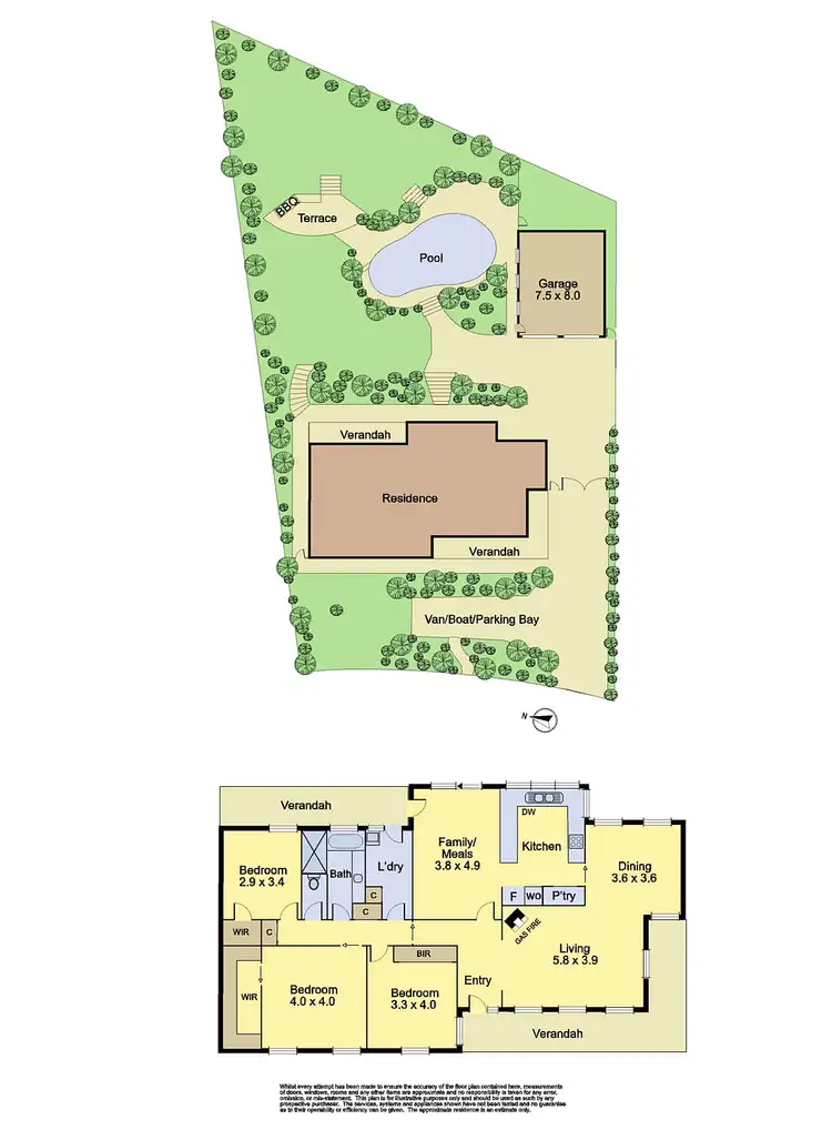 Floorplan of Homely house listing, 14 Stokes Place, Eltham VIC 3095