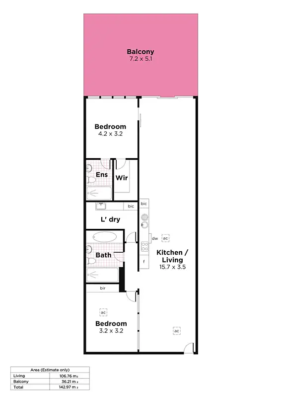 Floorplan of Homely apartment listing, 31/220 Greenhill Road, Eastwood SA 5063