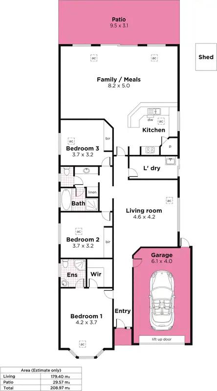 Floorplan of Homely house listing, 3A Shakespeare Avenue, Plympton Park SA 5038